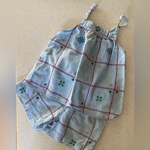 Embroidered Tank & Short set